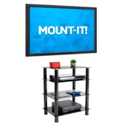 Mount-It! Tempered Glass AV Component Media Stand, Audio Tower And Media Center With 4 Shelves, 88 Lbs. Capacity, Black 12 Mount-It! Tempered Glass AV Component Media Stand, Audio Tower And Media Center With 4 Shelves, 88 Lbs. Capacity, Black -Furniture Shop GUEST a0a0cad3 de5d 46fd ba19 eb9b798f8674