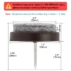 Unique Bargains Nail On Felt Furniture Table Chair Leg Pads 27mm/1" Pack Of 30 -Furniture Shop GUEST a504f3a4 ef0a 42cc 8760 d01666a7e155