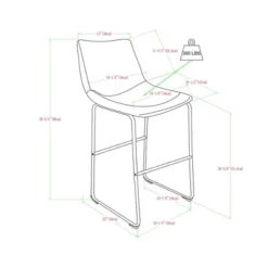 Set Of 2 Laslo Modern Upholstered Faux Leather Barstools - Saracina Home 19 Set Of 2 Laslo Modern Upholstered Faux Leather Barstools - Saracina Home -Furniture Shop GUEST a827c39c ba03 4975 892b 7586cf04622d