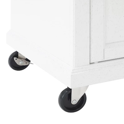 Avery Kitchen Island/Cart Distressed White/White Marble - Crosley 21 Avery Kitchen Island/Cart Distressed White/White Marble - Crosley - Image 19