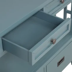 36" Retro Style Pine Console Table With 4 Drawers And 1 Storage Shelf - ModernLuxe 19 36" Retro Style Pine Console Table With 4 Drawers And 1 Storage Shelf - ModernLuxe -Furniture Shop GUEST a8c53f50 ba6e 421a 98db cd443f36154e