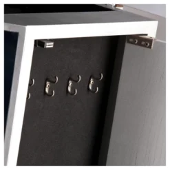 Melanie 7 Drawer Glam Jewelry Armoire Mirrored/Brushed - Aiden Lane -Furniture Shop GUEST a92f638c ff59 4fa0 940a 4108c6d61eb2