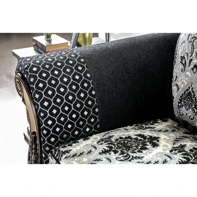 Sunnyslope Button Tufted Loveseat Black - Furniture Of America 10 Sunnyslope Button Tufted Loveseat Black - Furniture Of America - Image 8