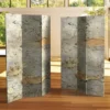 6" Double Sided Pale Forest Canvas Room Divider Gray - Oriental Furniture 1 6" Double Sided Pale Forest Canvas Room Divider Gray - Oriental Furniture -Furniture Shop GUEST abce3cf1 c152 4d9c 9f73 b918825f1eb1