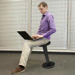 Costway Wobble Chair Height Adjustable Active Learning Stool Sitting Home Office Black -Furniture Shop GUEST ad4c1417 8fbe 4e5c a059 da64be0f1a41