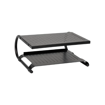 Mind Reader Monitor Stand/Riser 2 Tier Ventilated Metal Black 5 Mind Reader Monitor Stand/Riser 2 Tier Ventilated Metal Black - Image 3