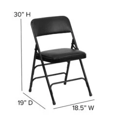 Flash Furniture 4 Pack HERCULES Series Curved Triple Braced & Double Hinged Upholstered Metal Folding Chair -Furniture Shop GUEST ae7af3ff 9117 404d aeb5 86cf19d3c936