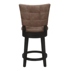 26" Kaede Wood And Upholstered Swivel Counter Height Barstool Black/Chestnut - Hillsdale Furniture 14 26" Kaede Wood And Upholstered Swivel Counter Height Barstool Black/Chestnut - Hillsdale Furniture -Furniture Shop GUEST afa6d810 b05c 4033 8266 069ff5137a6d