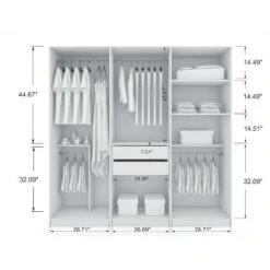 Gramercy Wardrobe Armoire Closet - Manhattan Comfort -Furniture Shop GUEST b1240dd6 8416 4d8f 98f5 2b3d931d2950