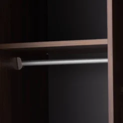 7 Shelf Wardrobe Rikke Two-Tone Wood Storage Cabinet Brown - Baxton Studio -Furniture Shop GUEST b1994349 3b44 44f4 976e bbb9cb9f10bf