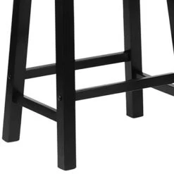 PJ Wood Classic Saddle-Seat 24" Tall Kitchen Counter Stools For Homes, Dining Spaces, And Bars W/Backless Seats, 4 Square Legs, Black (Set Of 4) 9 PJ Wood Classic Saddle-Seat 24" Tall Kitchen Counter Stools For Homes, Dining Spaces, And Bars W/Backless Seats, 4 Square Legs, Black (Set Of 4) -Furniture Shop GUEST b1c013a7 c737 4cc2 8660 462cd3155cea