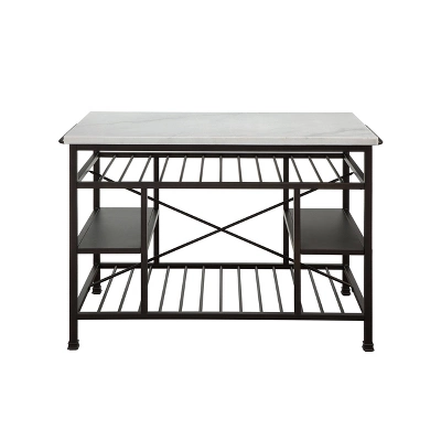 Lanzo Kitchen Island - Acme Furniture 3 Lanzo Kitchen Island - Acme Furniture