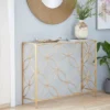 Contemporary Metal Console Table Gold - Olivia & May -Furniture Shop GUEST b581e7c3 efcf 4262 8b03 e9c4a92fc281