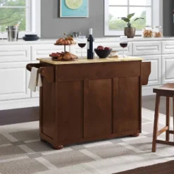 Eleanor Kitchen Island With Wood Top Natural - Crosley -Furniture Shop GUEST b61e7a1b 89c6 4730 9965 08edbc7d64c3
