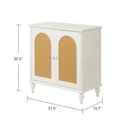 Jamie 31.5" W Rattan Doors Multi-functional Storage Antique Accent Cabinets With Adjustable Inner Shelf And Pine Legs-Maison Boucle 13 Jamie 31.5" W Rattan Doors Multi-functional Storage Antique Accent Cabinets With Adjustable Inner Shelf And Pine Legs-Maison Boucle -Furniture Shop GUEST b6bcb038 0bf0 4877 8966 c809ae1187ec