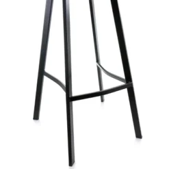 Elama Faux Leather Bar Stool In Gray With Black Legs 16 Elama Faux Leather Bar Stool In Gray With Black Legs -Furniture Shop GUEST b708e7b7 c7a2 4ec3 9a6a 123525ecb9e5