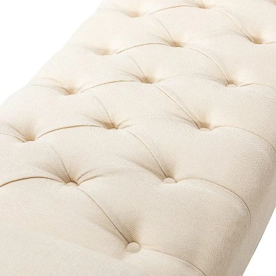 Cecilia Upholstered Bench With Removable Bolster Pillows|ARTFUL LIVING DESIGN 9 Cecilia Upholstered Bench With Removable Bolster Pillows|ARTFUL LIVING DESIGN - Image 7