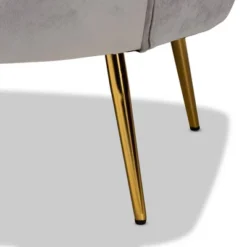 Genia Velvet Fabric Upholstered And Metal Sofa Gray/Gold - Baxton Studio 20 Genia Velvet Fabric Upholstered And Metal Sofa Gray/Gold - Baxton Studio -Furniture Shop GUEST b70d668d 3bbf 493c b7a6 2ed4ef293f5a