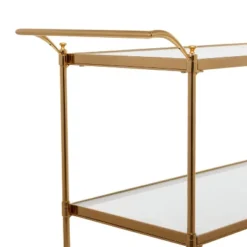 Modern 3 Shelf Metal Bar Cart Brass - Olivia & May -Furniture Shop GUEST b7b7da48 294f 4f33 868f b8c72f34dfe3