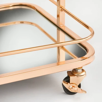Alcott 3 Tier Bar Cart Bright Gold - Angelo:HOME 7 Alcott 3 Tier Bar Cart Bright Gold - Angelo:HOME - Image 5