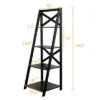 2 Pcs 4-Tier Ladder Shelf Bookshelf Bookcase Storage Display Leaning Home Office -Furniture Shop GUEST b920b081 1a35 4dfd 8e6b 98c7b13a5050