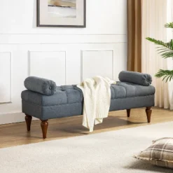 Cecilia Upholstered Bench With Removable Bolster Pillows|ARTFUL LIVING DESIGN 26 Cecilia Upholstered Bench With Removable Bolster Pillows|ARTFUL LIVING DESIGN -Furniture Shop GUEST b9218fc5 93c2 4239 ba6d 81368072aa96