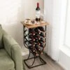 Costway 14 Bottles Wine Rack Console Table Freestanding Wine Storage With Woodtop & Wheels 1 Costway 14 Bottles Wine Rack Console Table Freestanding Wine Storage With Woodtop & Wheels -Furniture Shop GUEST b966cff3 116c 4ec3 a541 c26361169c48