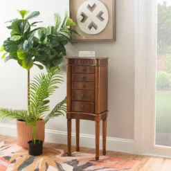 Kasey Jewelry Armoire Walnut - Powell Company -Furniture Shop GUEST ba4e9998 483a 42dd 8b51 963a419d108c