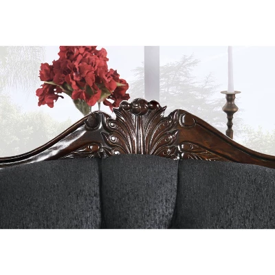 Sunnyslope Button Tufted Loveseat Black - Furniture Of America 7 Sunnyslope Button Tufted Loveseat Black - Furniture Of America - Image 5