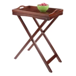Devon Butler Table With Serving Tray Wood/Walnut - Winsome -Furniture Shop GUEST bbde463e 42e7 47db 9cb9 5016f3f058f1