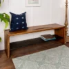58" Solid Rustic Reclaimed Wood Entry Bench - Saracina Home -Furniture Shop GUEST bdb091b9 7bc5 4fe2 9771 714a4c7eb9a2