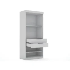 Mulberry 1 Open Sectional Closet White - Manhattan Comfort -Furniture Shop GUEST be6a02be 9f41 4e52 98df 1836949ff183