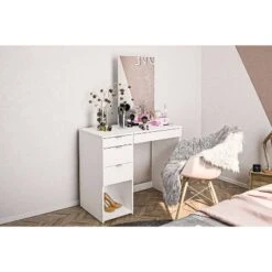 Joplin Vanity With Mirror White - Polifurniture -Furniture Shop GUEST bf88cb95 bb1b 4a9d b308 dfee7c7fa003
