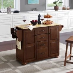 Eleanor Kitchen Island With Wood Top Natural - Crosley -Furniture Shop GUEST c1eccf1b 68fd 4428 bcac a54bbcb8ac47