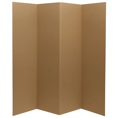 6" Cardboard Room Divider 4 Panel - Oriental Furniture 5 6" Cardboard Room Divider 4 Panel - Oriental Furniture - Image 3