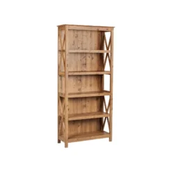 Saint Birch Houston 5-shelf Bookcase, Rustic Brown