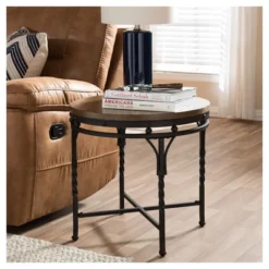 Austin Vintage Industrial Round End Table - Antique Bronze - Baxton Studio 9 Austin Vintage Industrial Round End Table - Antique Bronze - Baxton Studio -Furniture Shop GUEST c2eafb84 e37b 44e6 8a85 1ed4a36c6f8e