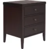 Finley Solid Wood 3 Drawer Nightstand - ClickDecor -Furniture Shop GUEST c324ca2d d8f0 40ee 99c2 7af517ef43d4