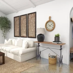 Coastal Anchor Metal Console Table Brown - Olivia & May -Furniture Shop GUEST c4b68ec3 b7a0 4bfb 8d04 ce00483e9d7a