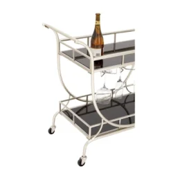 Modern 2 Tier Cart Silver - Olivia & May 12 Modern 2 Tier Cart Silver - Olivia & May -Furniture Shop GUEST c50bc8ed 3306 433e aec5 0589ffd9e2c0