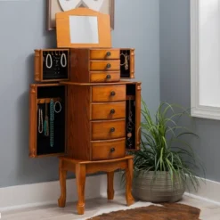 Marie Jewelry Armoire Oak - Powell Company 23 Marie Jewelry Armoire Oak - Powell Company -Furniture Shop GUEST c532f5ae e7e5 4ed1 a9ca 97ab2914befb