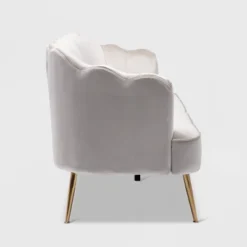 Reitz Modern Glam Velvet Channel Stitch 3 Seater Shell Sofa - Christopher Knight Home -Furniture Shop GUEST c5421ab3 3407 4fb4 8620 8e8e41e591b5