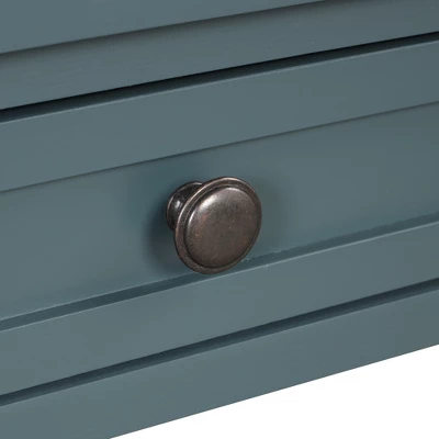 36" Retro Style Pine Console Table With 4 Drawers And 1 Storage Shelf - ModernLuxe 10 36" Retro Style Pine Console Table With 4 Drawers And 1 Storage Shelf - ModernLuxe - Image 8