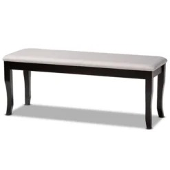 Cornelie Fabric Upholstered Wood Dining Bench - Baxton Studio -Furniture Shop GUEST c645c42d b390 470a aa3d f493238a84b9