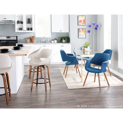 Set Of 2 Fabrico Mid Century Modern Counter Height Barstool - LumiSource 10 Set Of 2 Fabrico Mid Century Modern Counter Height Barstool - LumiSource - Image 8