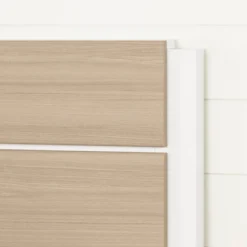 Full Munich Platform Bed With Headboard White/Soft Elm - South Shore -Furniture Shop GUEST c71c5452 6ec8 4fa3 9c59 b86017289923