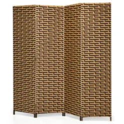 Costway 4 Panel Fiber Privacy Partition Screen Folding Room Divider Weave 6FT Tall 19 Costway 4 Panel Fiber Privacy Partition Screen Folding Room Divider Weave 6FT Tall -Furniture Shop GUEST c76c959d 0418 455c 9e4e 7c38e22016fa