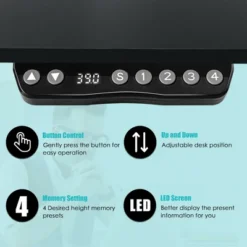 Costway Electric 55''x28'' Standing Desk Adjustable Sit To Stand W/ Controller 18 Costway Electric 55''x28'' Standing Desk Adjustable Sit To Stand W/ Controller -Furniture Shop GUEST c7d72a67 3829 4a17 a4e5 3a6ff2f7bdd3