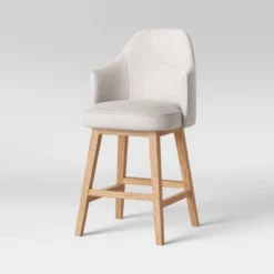 Kinston Swivel Curved Back Upholstered Counter Height Barstool - Threshold™ 21 Kinston Swivel Curved Back Upholstered Counter Height Barstool - Threshold™ -Furniture Shop GUEST c82621b6 96ab 44e5 b687 5f1002216c8e