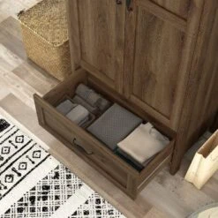 Nurembo 1 Drawer Wardrobe Closet Distressed Walnut - HOMES: Inside + Out 18 Nurembo 1 Drawer Wardrobe Closet Distressed Walnut - HOMES: Inside + Out -Furniture Shop GUEST c864c522 3970 4894 9cf3 ee21dd3a5ba0